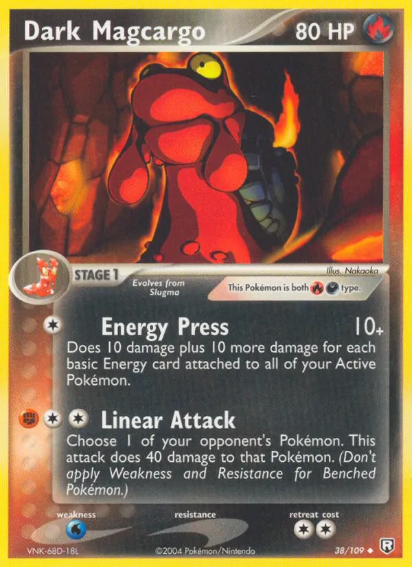 Dark Magcargo — Team Rocket Returns #38 (Pokémon TCG card)
