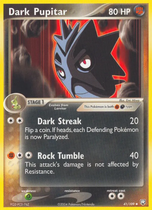 Dark Pupitar — Team Rocket Returns #41 (Pokémon TCG card)