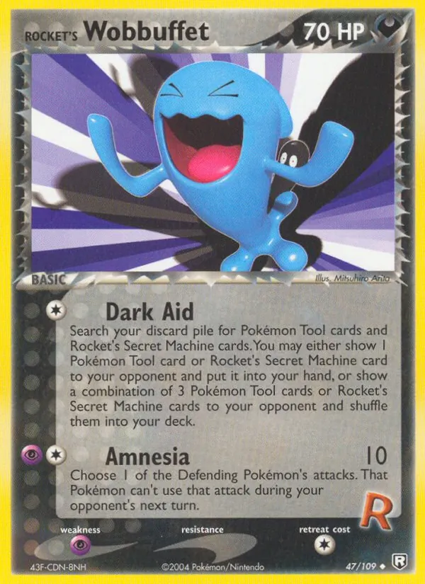 Rocket's Wobbuffet — Team Rocket Returns #47 (Pokémon TCG card)