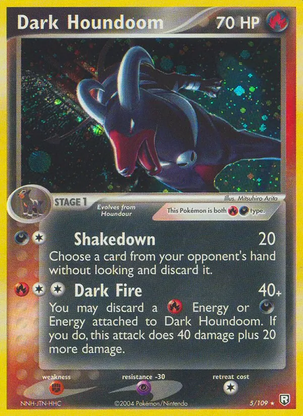 Dark Houndoom — Team Rocket Returns #5 (Pokémon TCG card)