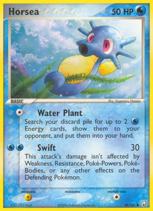 Horsea — Team Rocket Returns #58 (Pokémon TCG card)
