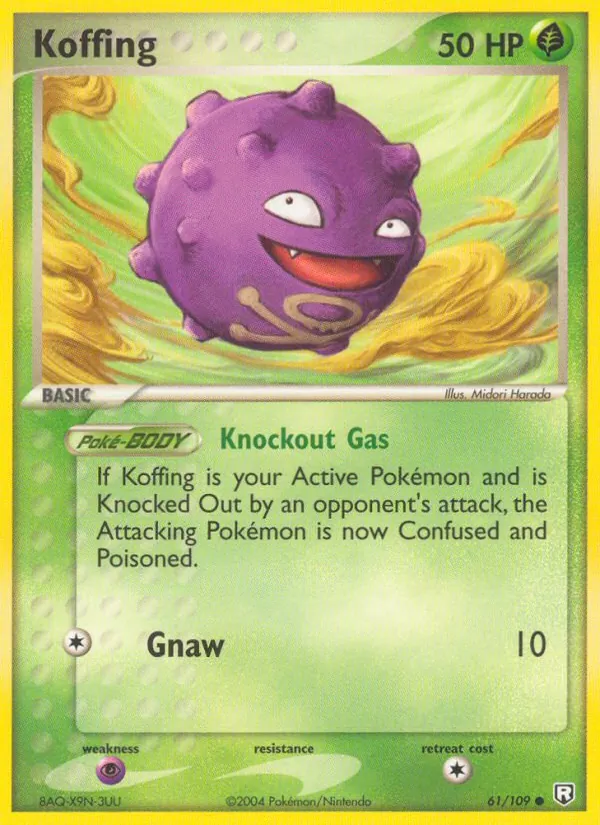 Koffing — Team Rocket Returns #61 (Pokémon TCG card)