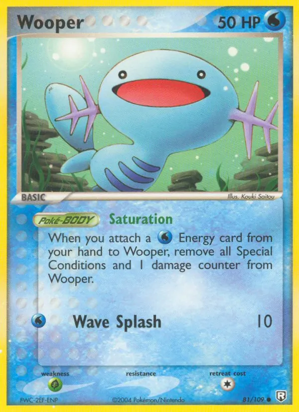 Wooper — Team Rocket Returns #81 (Pokémon TCG card)