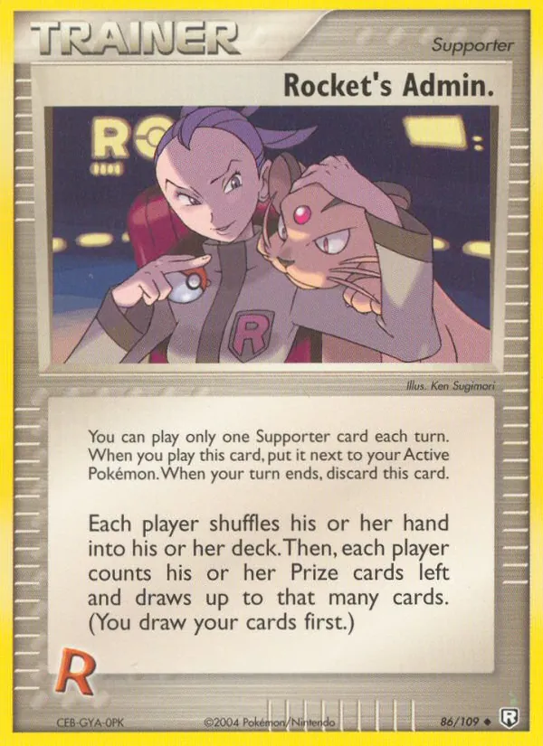 Rocket's Admin. — Team Rocket Returns #86 (Pokémon TCG card)