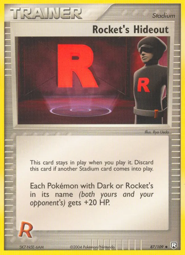 Rocket's Hideout — Team Rocket Returns #87 (Pokémon TCG card)
