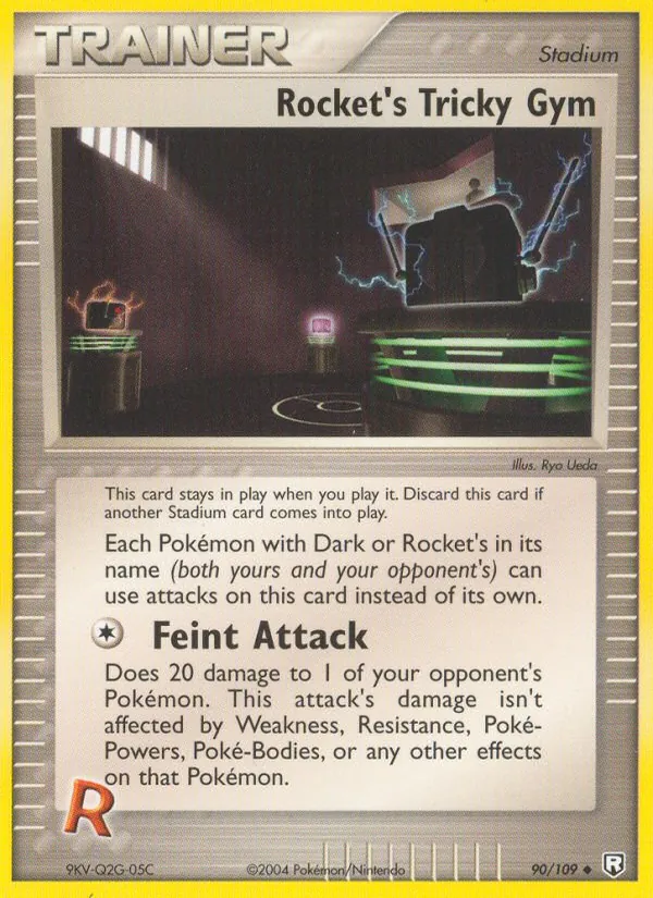 Rocket's Tricky Gym — Team Rocket Returns #90 (Pokémon TCG card)