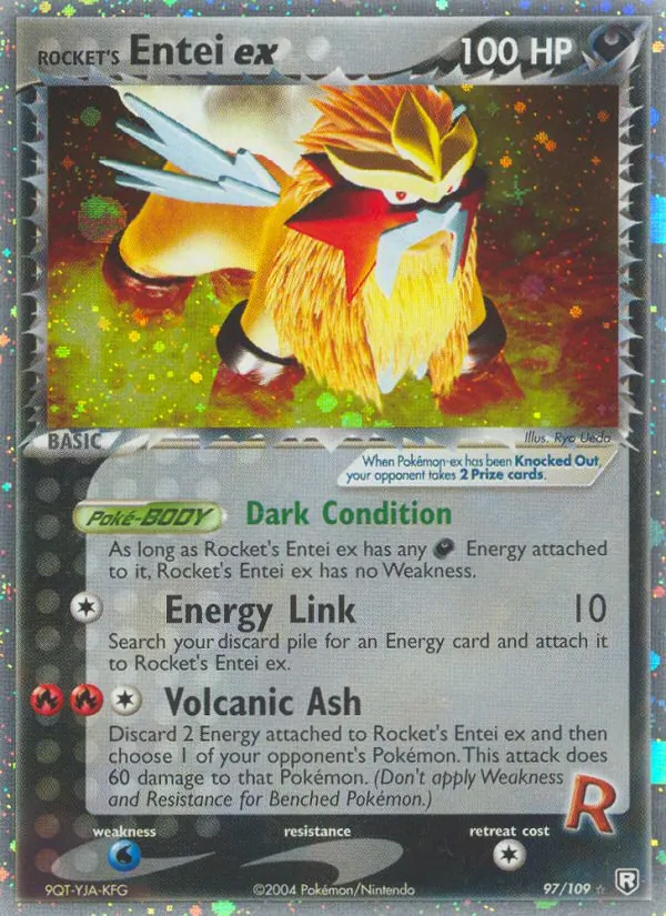Rocket's Entei ex — Team Rocket Returns #97 (Pokémon TCG card)