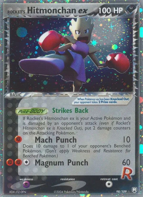 Rocket's Hitmonchan ex — Team Rocket Returns #98 (Pokémon TCG card)