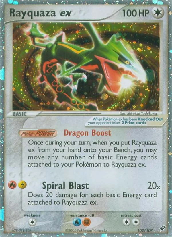 Rayquaza ex — Deoxys #102 (Pokémon TCG card)