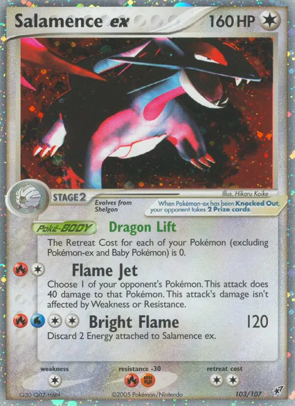 Salamence ex — Deoxys #103 (Pokémon TCG card)