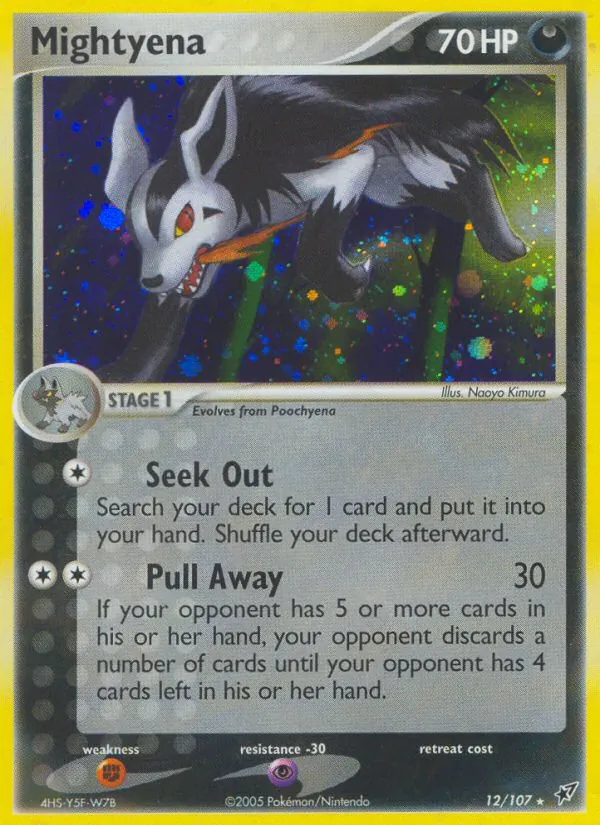 Mightyena — Deoxys #12 (Pokémon TCG card)