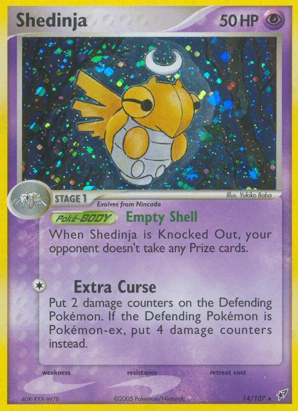 Shedinja — Deoxys #14 (Pokémon TCG card)