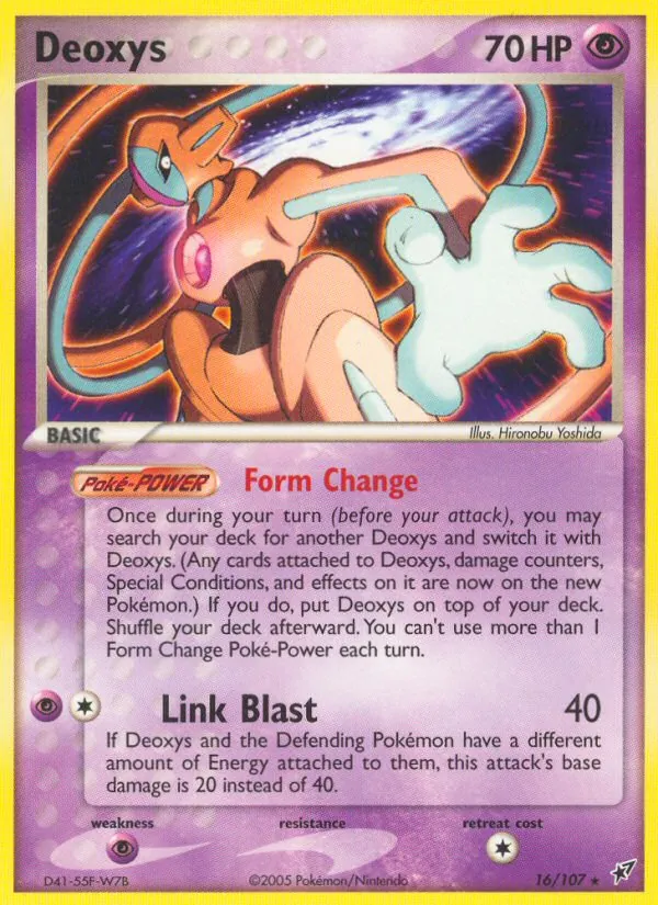 Deoxys — Deoxys #16 (Pokémon TCG card)