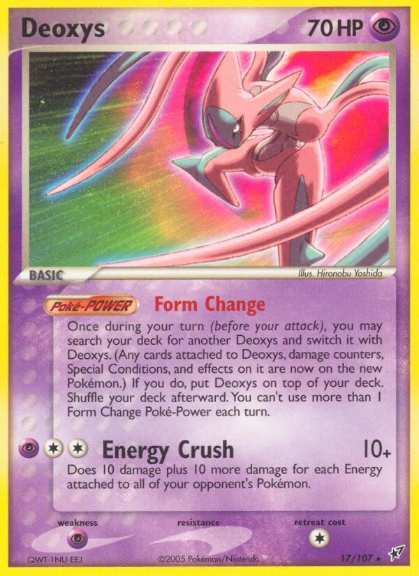 Deoxys — Deoxys #17 (Pokémon TCG card)
