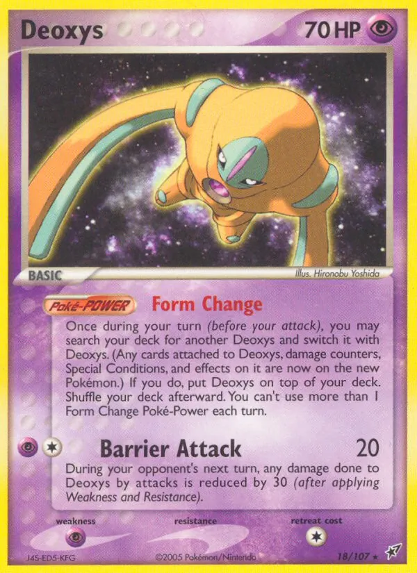 Deoxys — Deoxys #18 (Pokémon TCG card)