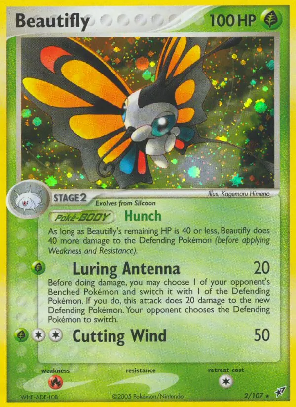 Beautifly — Deoxys #2 (Pokémon TCG card)