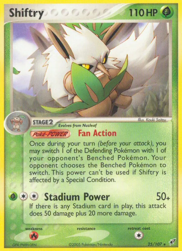 Shiftry — Deoxys #25 (Pokémon TCG card)