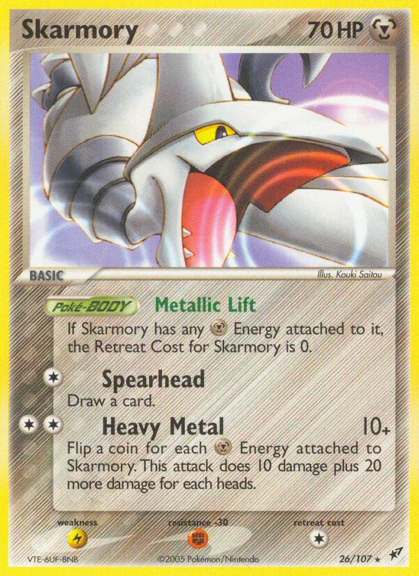 Skarmory — Deoxys #26 (Pokémon TCG card)