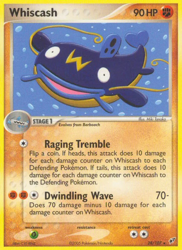 Whiscash — Deoxys #28 (Pokémon TCG card)