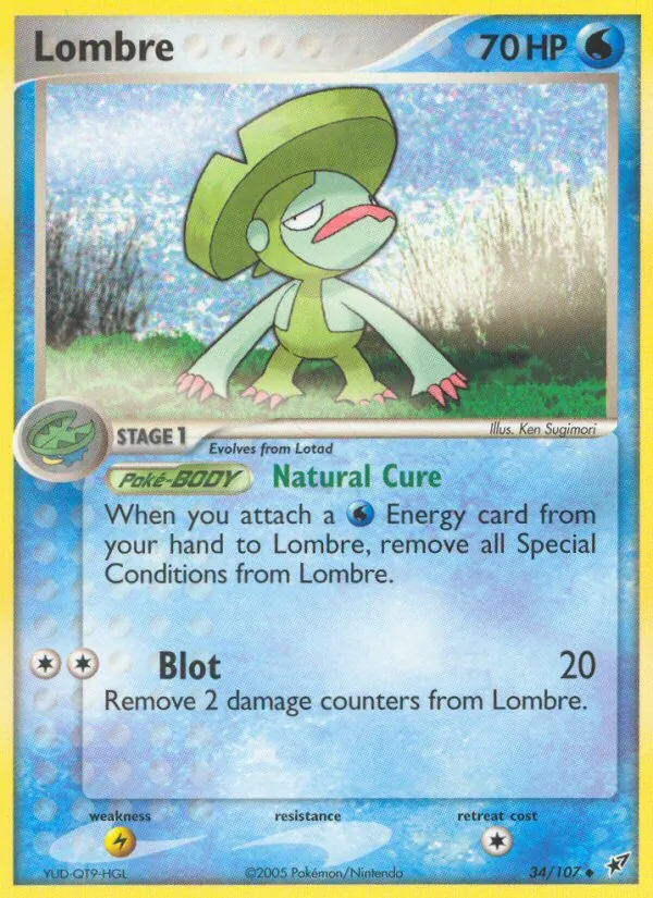 Lombre — Deoxys #34 (Pokémon TCG card)