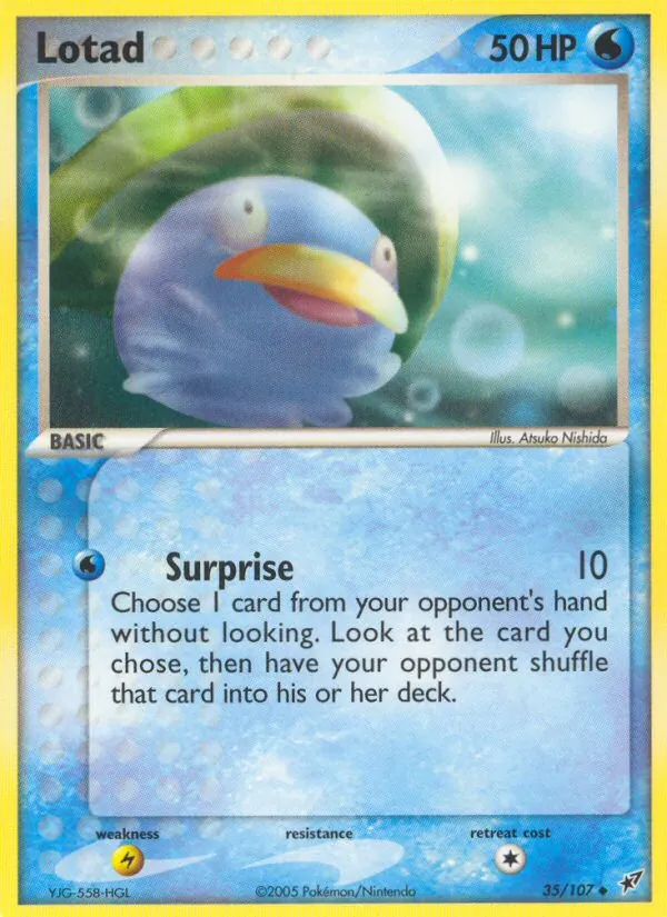 Lotad — Deoxys #35 (Pokémon TCG card)