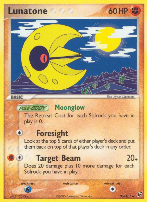 Lunatone — Deoxys #36 (Pokémon TCG card)