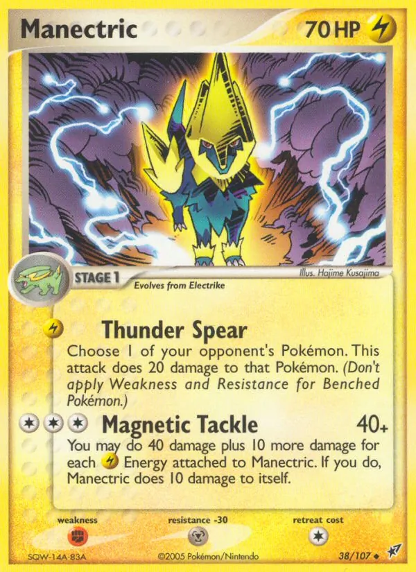 Manectric — Deoxys #38 (Pokémon TCG card)