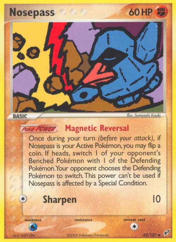 Nosepass — Deoxys #42 (Pokémon TCG card)