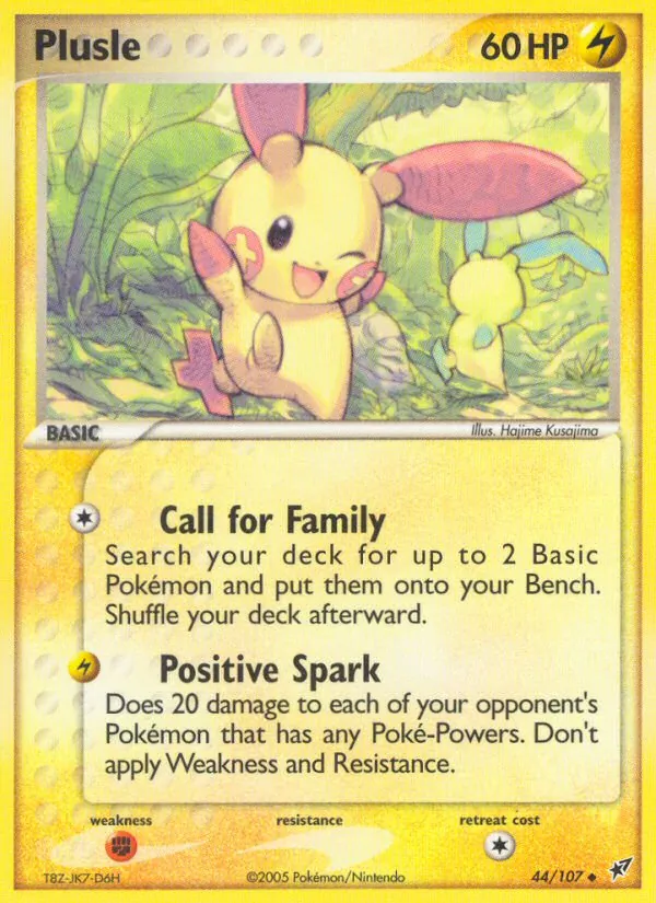 Plusle — Deoxys #44 (Pokémon TCG card)