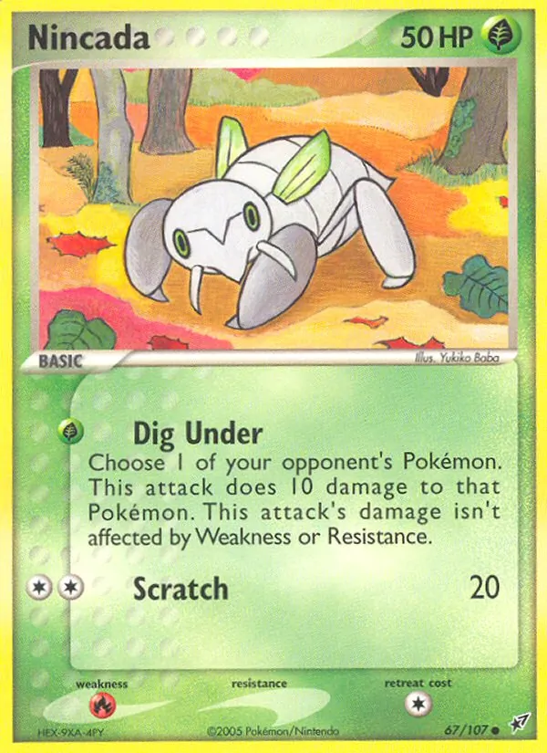 Nincada — Deoxys #67 (Pokémon TCG card)