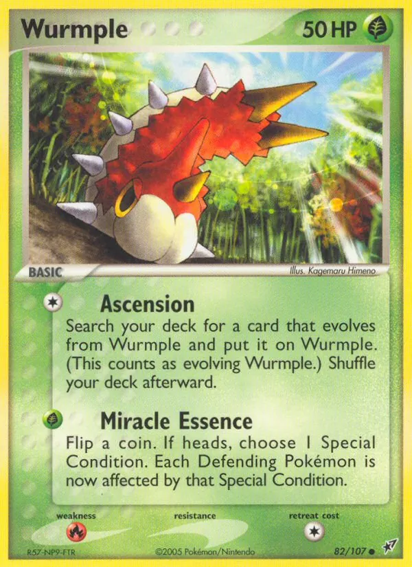 Wurmple — Deoxys #82 (Pokémon TCG card)