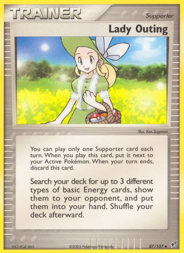 Lady Outing — Deoxys #87 (Pokémon TCG card)
