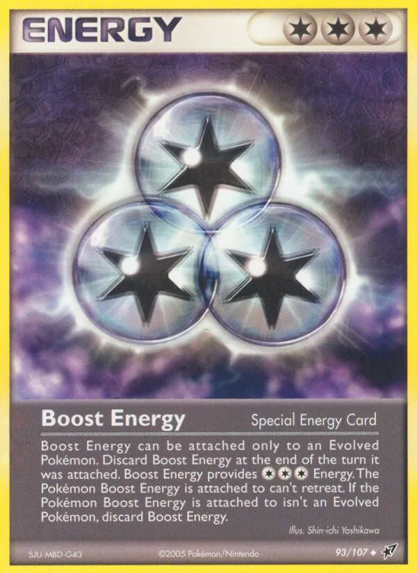 Boost Energy — Deoxys #93 (Pokémon TCG card)