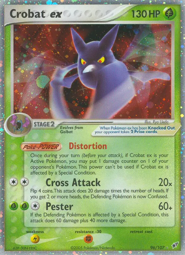 Crobat ex — Deoxys #96 (Pokémon TCG card)