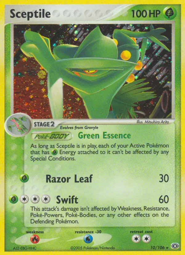 Sceptile — Emerald #10 (Pokémon TCG card)