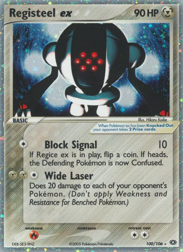 Registeel ex — Emerald #100 (Pokémon TCG card)