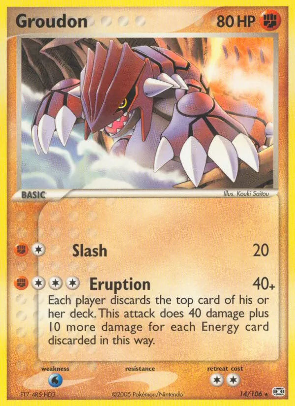 Groudon — Emerald #14 (Pokémon TCG card)