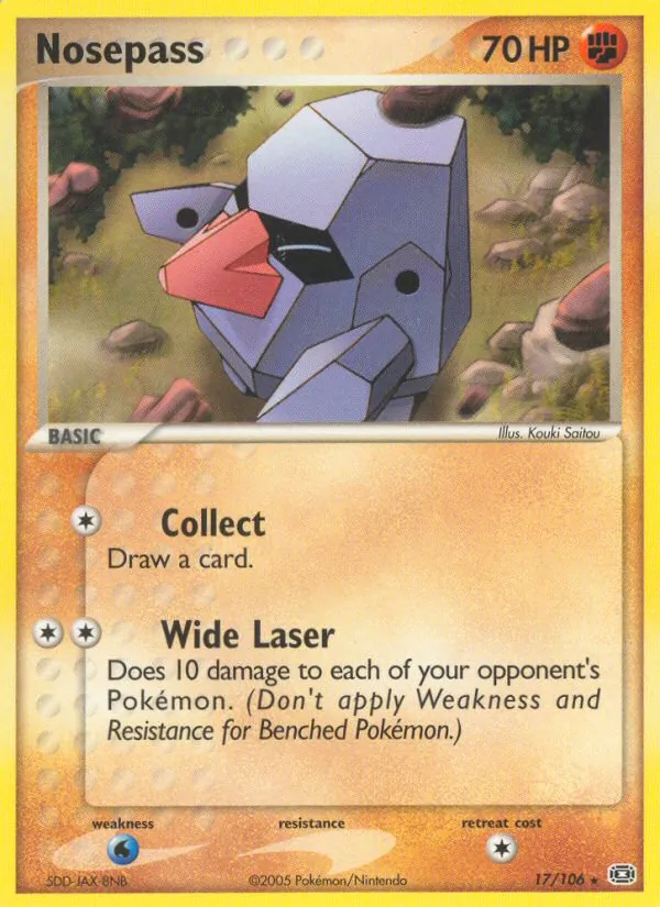 Nosepass — Emerald #17 (Pokémon TCG card)