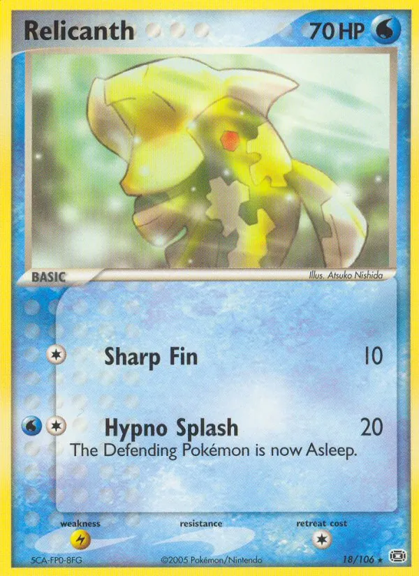 Relicanth — Emerald #18 (Pokémon TCG card)