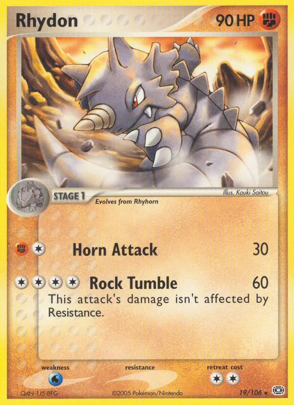 Rhydon — Emerald #19 (Pokémon TCG card)