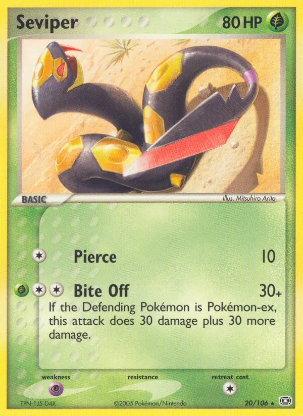 Seviper — Emerald #20 (Pokémon TCG card)
