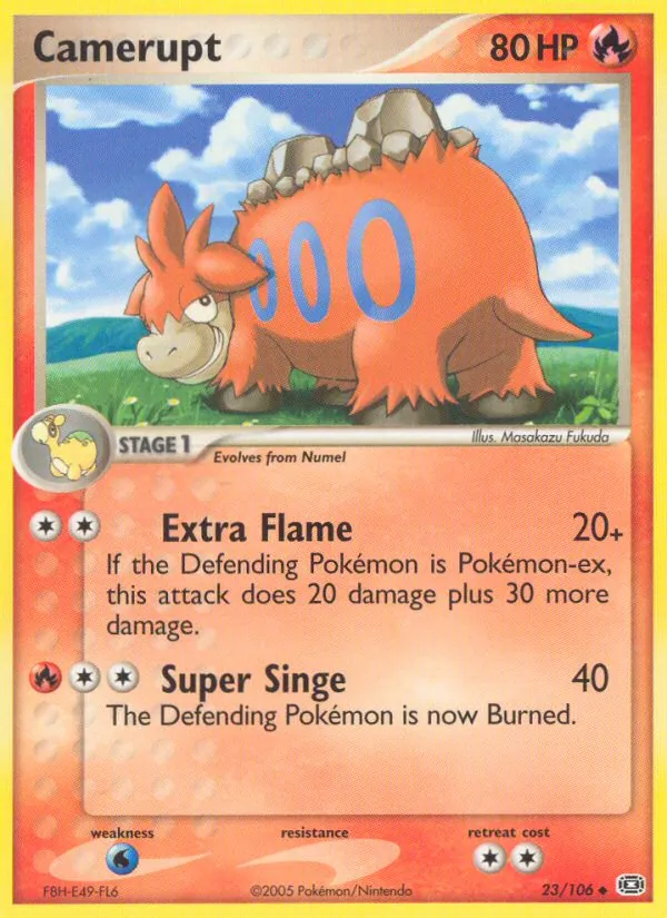 Camerupt — Emerald #23 (Pokémon TCG card)