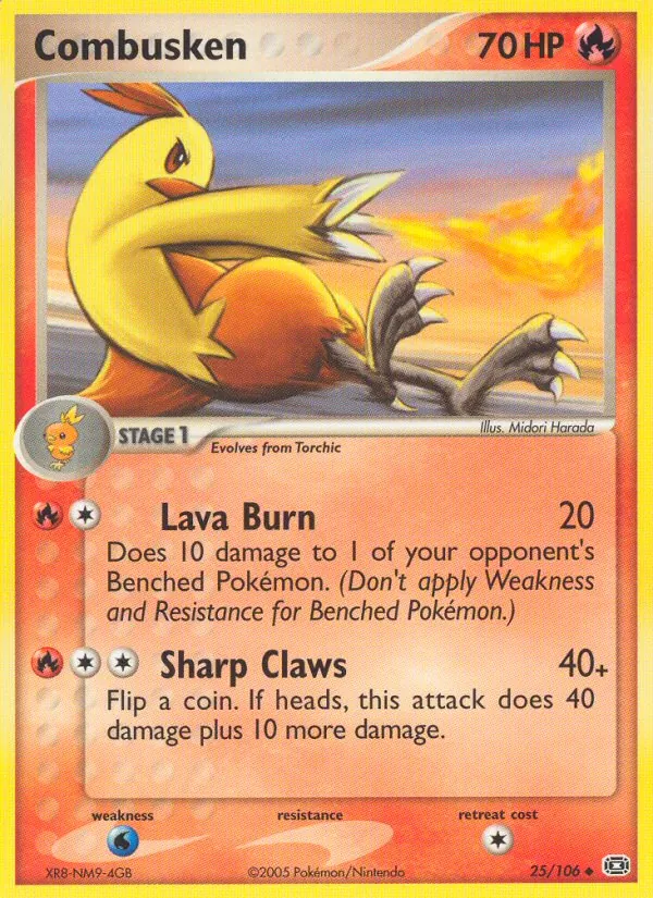 Combusken — Emerald #25 (Pokémon TCG card)