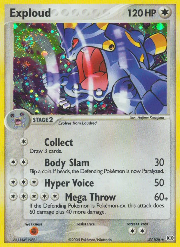 Exploud — Emerald #3 (Pokémon TCG card)