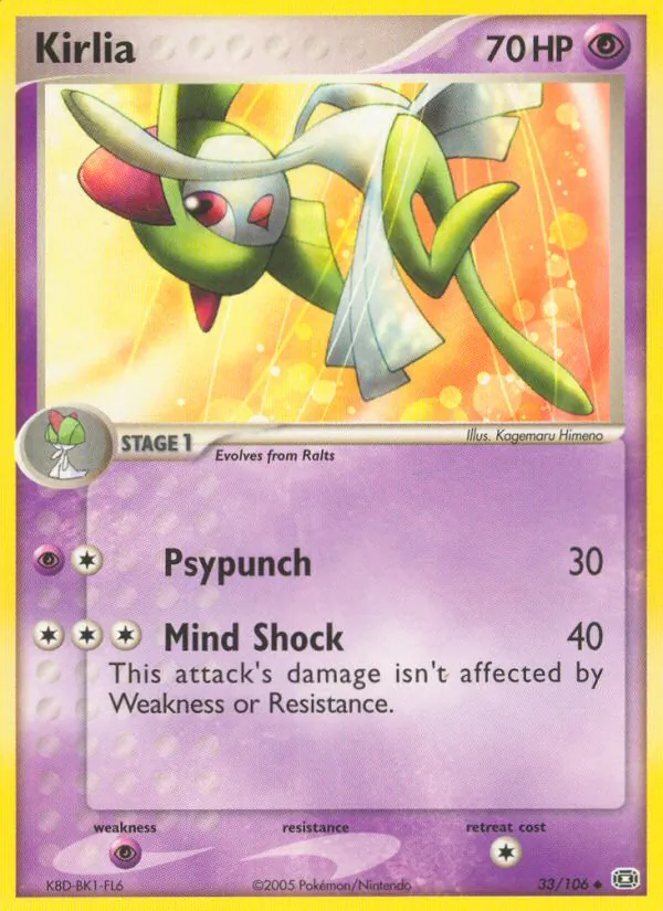 Kirlia — Emerald #33 (Pokémon TCG card)