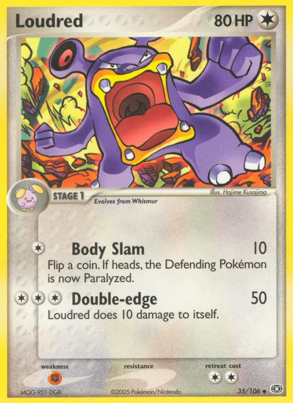Loudred — Emerald #35 (Pokémon TCG card)