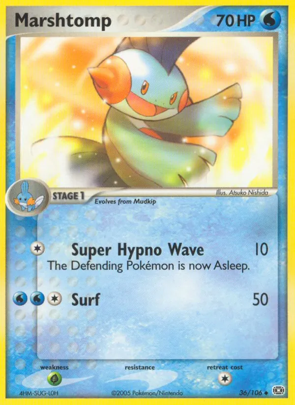 Marshtomp — Emerald #36 (Pokémon TCG card)
