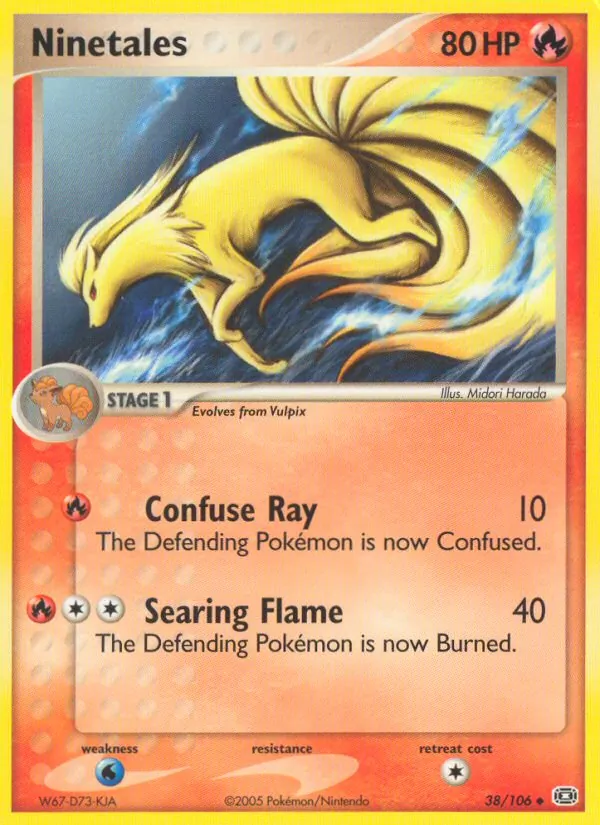 Ninetales — Emerald #38 (Pokémon TCG card)