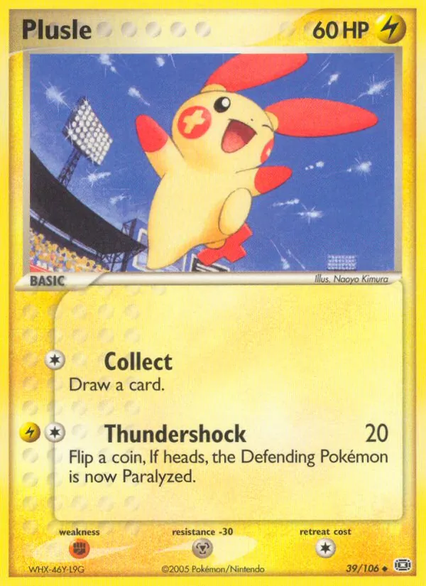 Plusle — Emerald #39 (Pokémon TCG card)