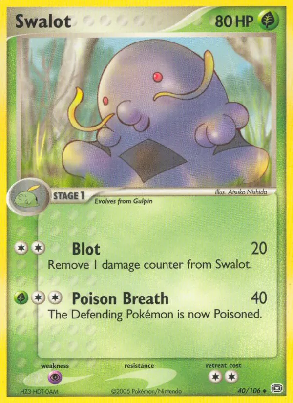 Swalot — Emerald #40 (Pokémon TCG card)